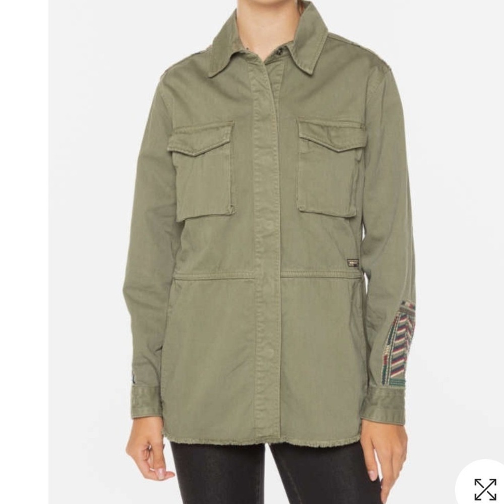 Superdry Boho Rookie Military Utility Overshirt‎ Jacket Size 6